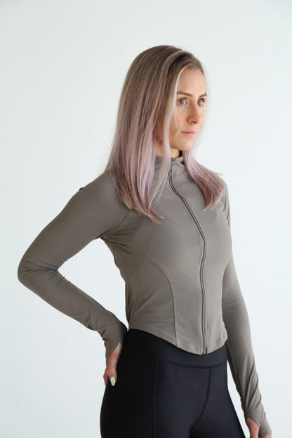 ALIGNED LONG SLEEVE ZIP